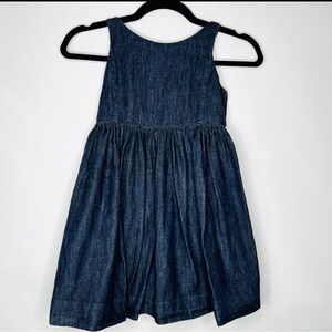 Ralph Lauren Fit Flare Denim Dress Button Down Back size 6